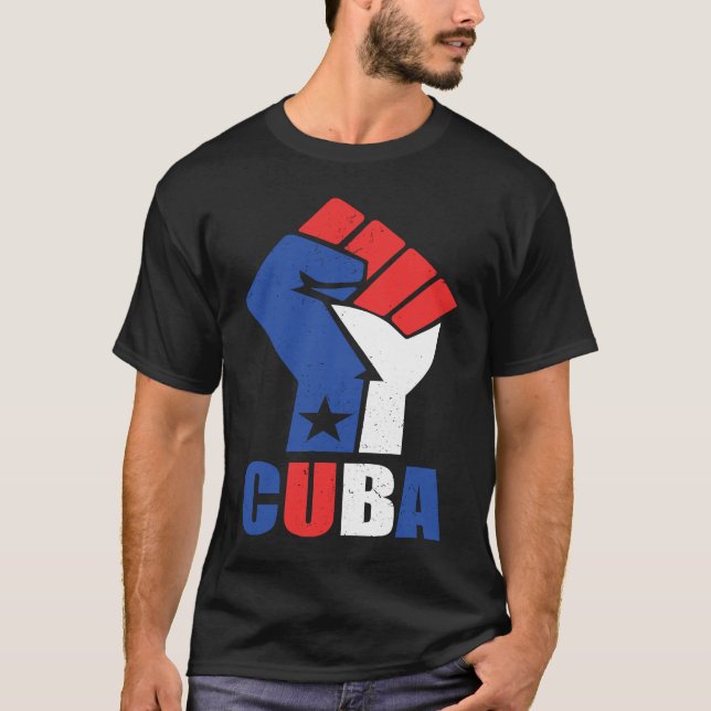 Cuba support Cuba people T-Shirt (Front)
