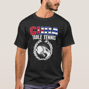 Cuba Table Tennis Cuban Ping Pong Supporter Sp T-Shirt