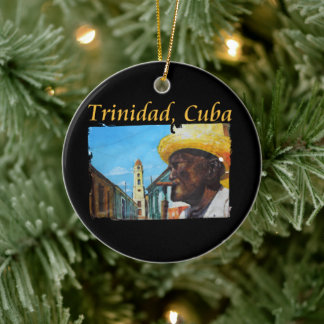 Cuba - Trinidad Cuban Cigar Art Ceramic Tree Decoration