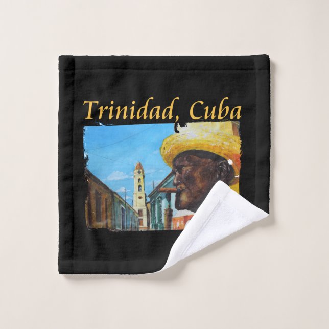 Cuba - Trinidad Cuban Cigar Art Wash Cloth (Wash Cloth)