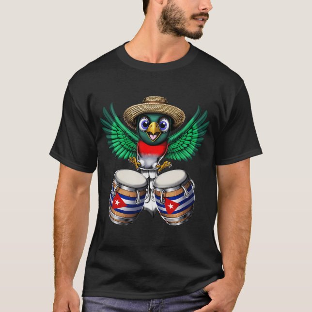 Cuba Trogon Bird T-Shirt (Front)