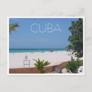 cuba varadero beach postcard