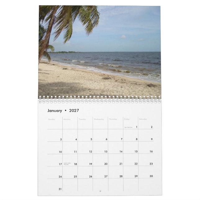 Cuba Wall Calendar (Jan 2027)
