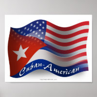Cuban-American Waving Flag