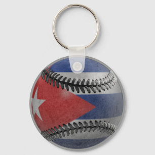 Cuban Baseball Key Ring