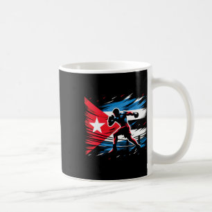 Cuban Boxing Champion Fighter Flag Art Coffee Mug