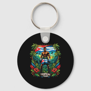 Cuban Boxing Tropical Tough Key Ring