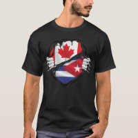 Cuban Canadian Hands Ripped Roots Flag