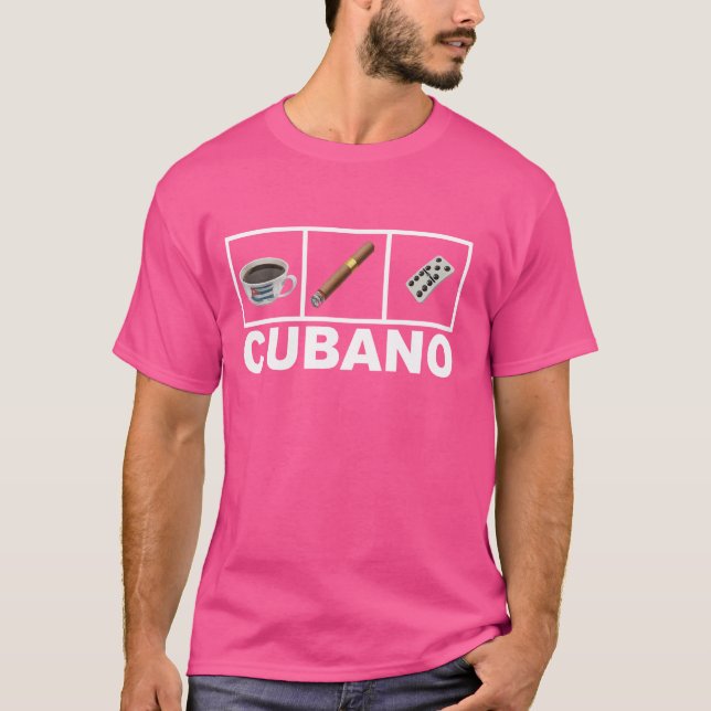 Cuban Cigar Cohiba Domino Coffee Havana Souvenir T-Shirt (Front)