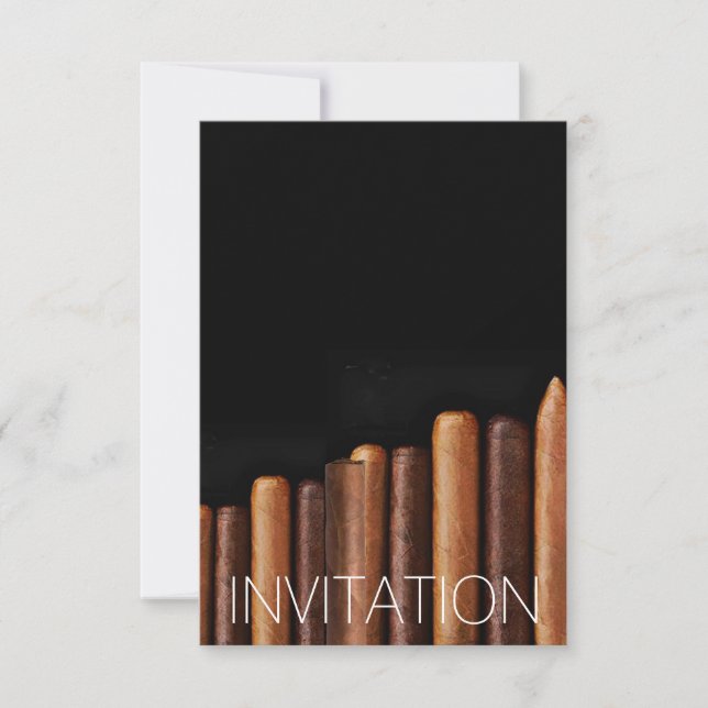 Cuban Cigar Vip Corporate Celebration Invitation (Front)
