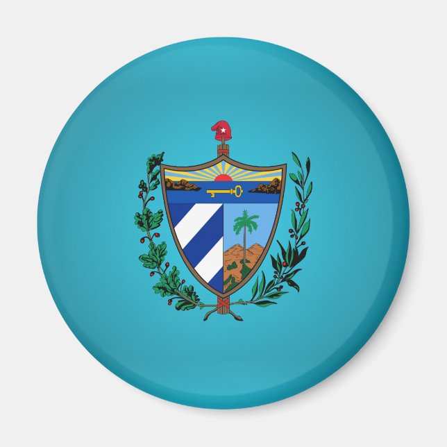 Cuban coat of arms magnet (Front)