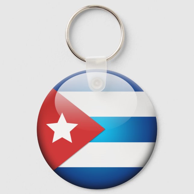 Cuban Flag 2.0 Key Ring (Front)