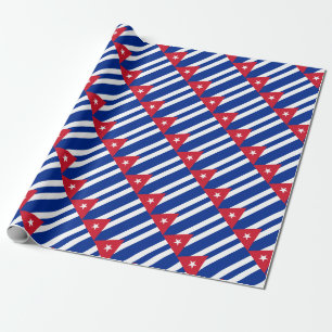 Cuban Flag - Bandera Cubana - Flag of Cuba Wrapping Paper