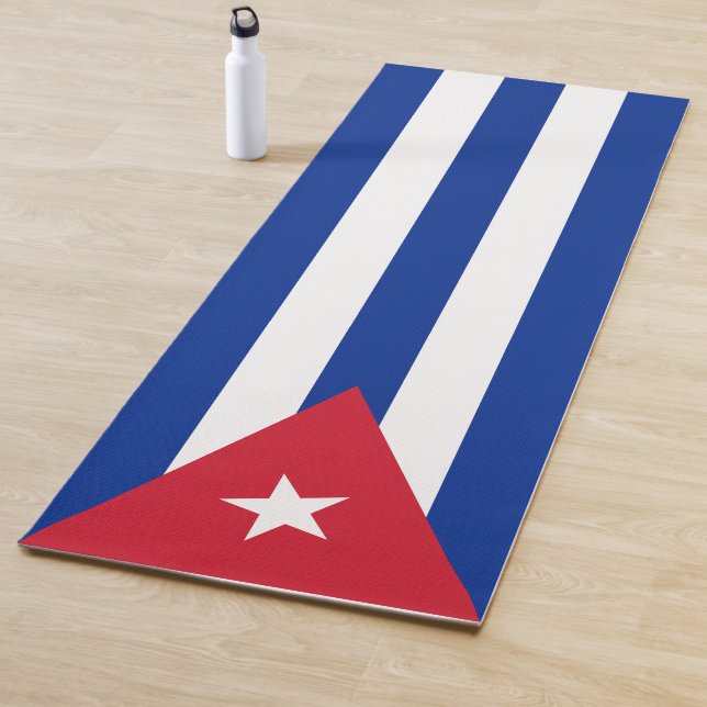 Cuban Flag (Cuba) Yoga Mat (In Situ)