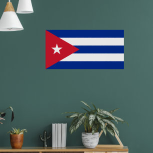Cuban Flag, Havana, Fidel Castro, Che Guevara Poster
