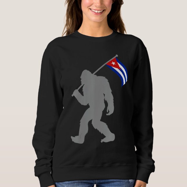 Cuban Flag on Cuba Flag Sweatshirt (Front)