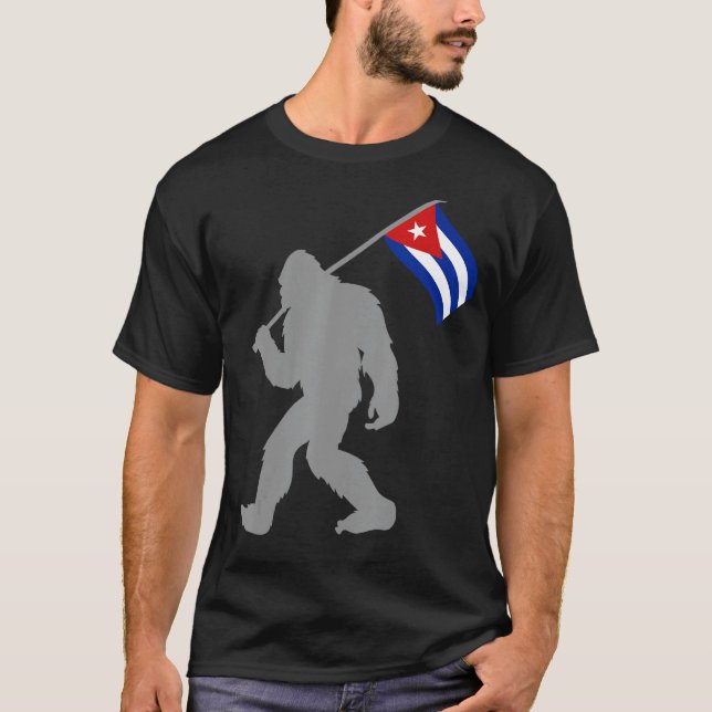 Cuban Flag on Cuba Flag T-Shirt (Front)