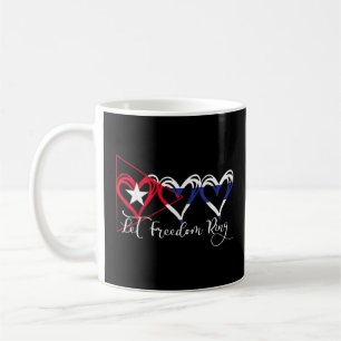 Cuban Flag Patriotic Hearts Support Cuba Coffee Mug