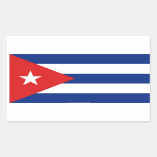 Cuban flag stickers