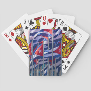 Cuban flags, Havana, Cuba Playing Cards