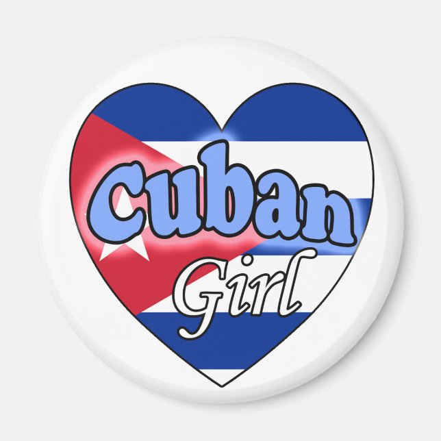 Cuban Girl Magnet (Front)