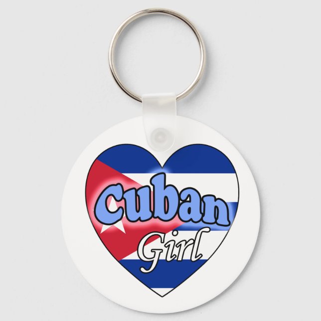 Cuban Girl Sleutelhanger Key Ring (Front)