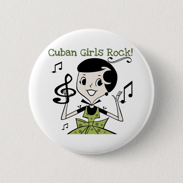 Cuban Girls Rock 6 Cm Round Badge (Front)