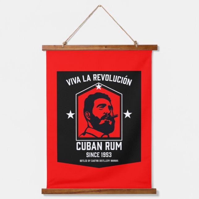 Cuban Libre Rum Drinkers Revolution  Hanging Tapestry (Front)
