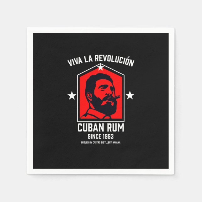 Cuban Libre Rum Drinkers Revolution  Napkin (Front)