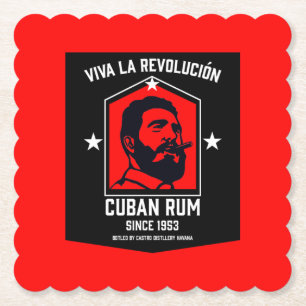 Cuban Libre Rum Drinkers Revolution Paper Coaster