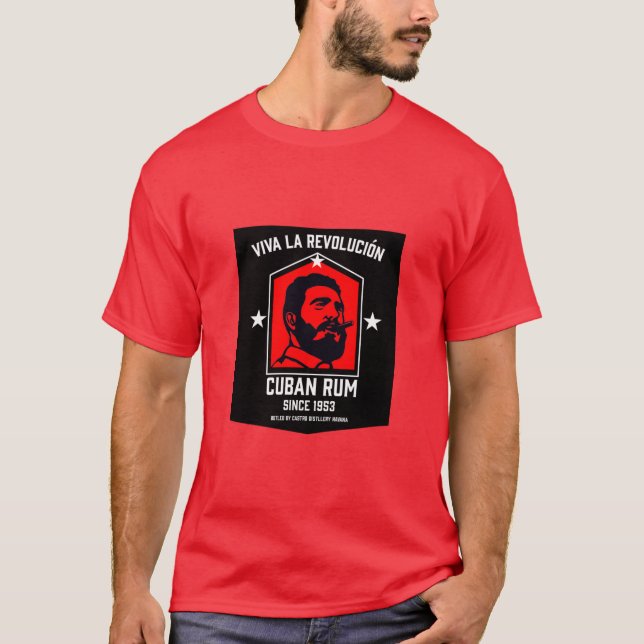 Cuban Libre Rum Drinkers Revolution  T-Shirt (Front)