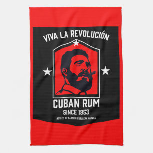 Cuban Libre Rum Drinkers Revolution  Tea Towel