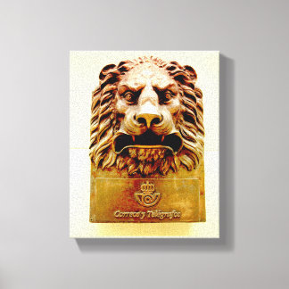 Cuban Photo of Old Havana | Lion |  Canvas Print