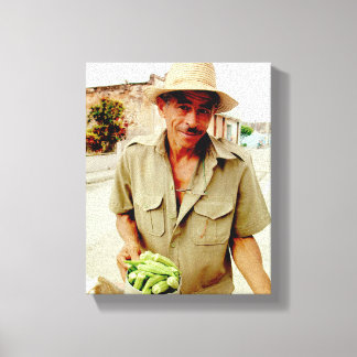 Cuban Photo of Old Havana | Vendor |  Canvas Print