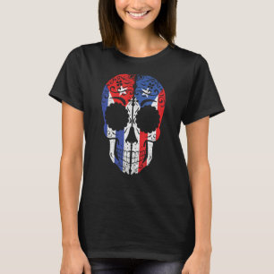 Cuban Puerto Rican Sugar Skull Cuba Puerto Rico Fl T-Shirt