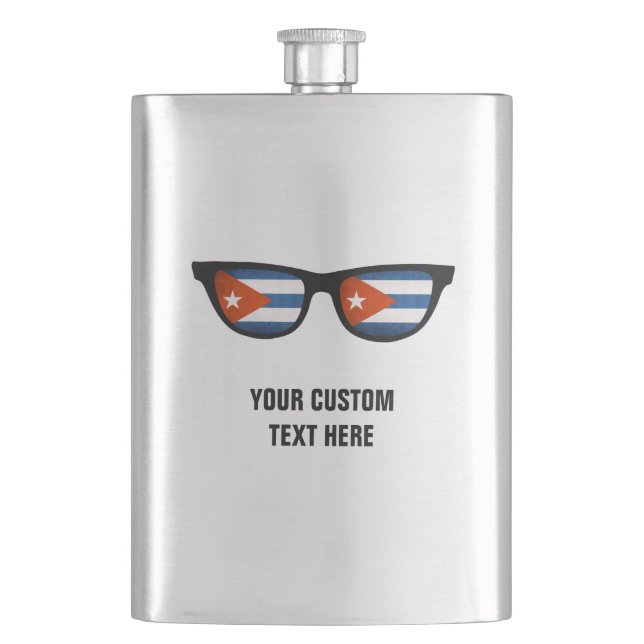 Cuban Shades custom flask (Front)
