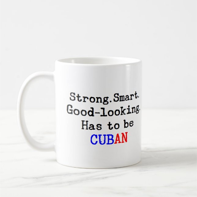cuban strong coffee mug (Left)