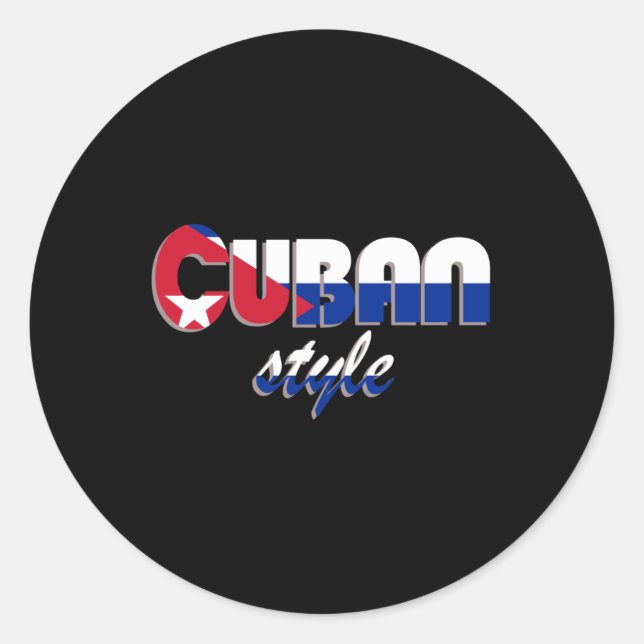 Cuban Style Sticker  (Front)