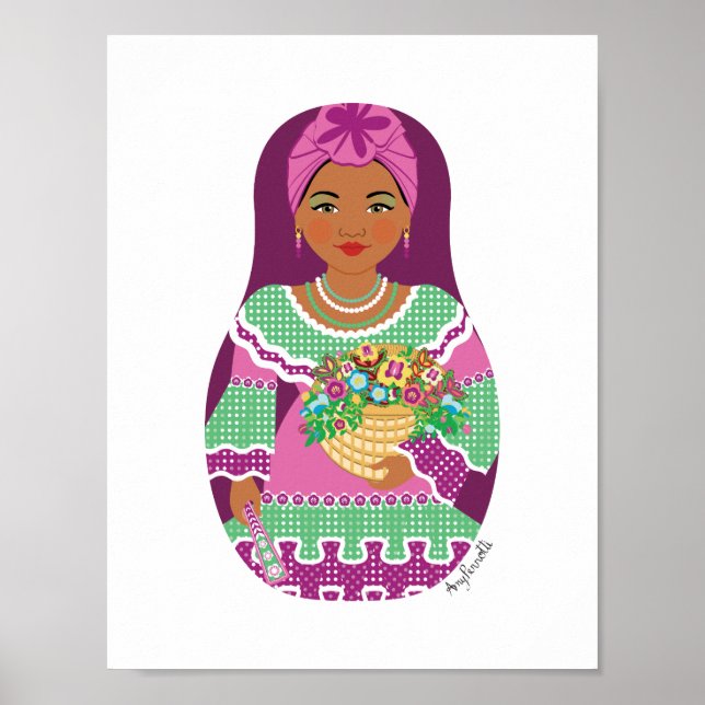 Cuban Violet Matryoshka Poster (Front)