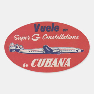 Cubana Constellation Retro Luggage Sticker