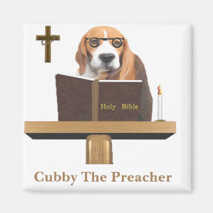 Cubby The Preacher Magnet