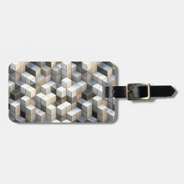 Cube Art 2 Luggage Tag (Front Horizontal)