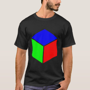 Cube - Blue, Green and Red T-Shirt