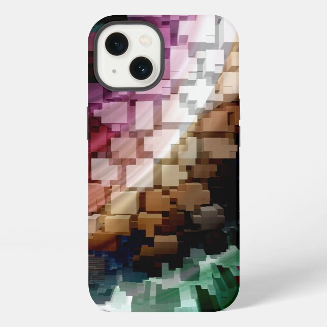 Cube Centric Dark Wind iPhone Case (Back)