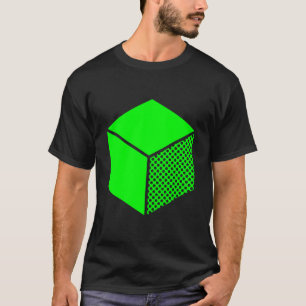 Cube - Green on Dark T-Shirt