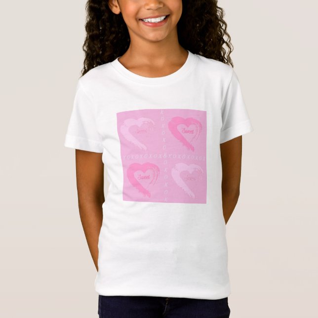 Cube Hearts Pink T-shirt (Front)
