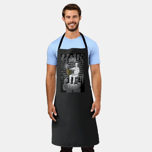 Cube Magic with Monsters Apron (Worn)