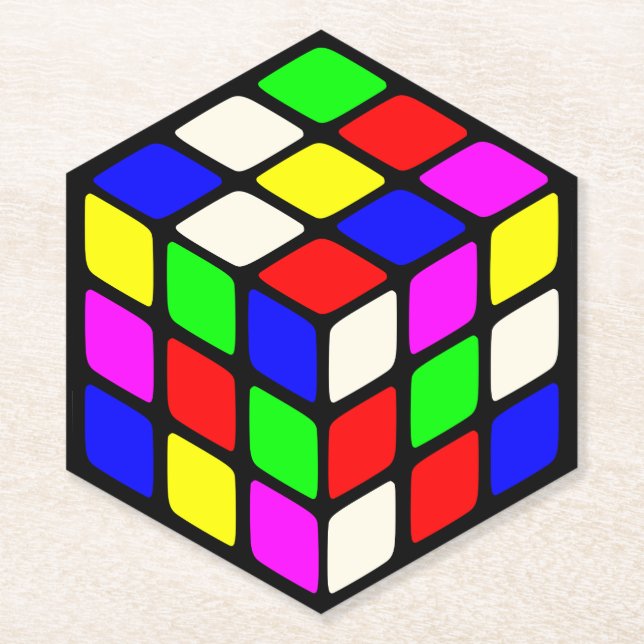 Cube Paper Coaster (Front)