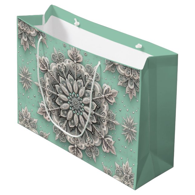 Cube Pouf Large Gift Bag (Front Angled)