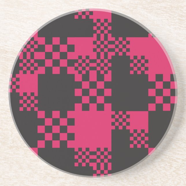 cube square block shape creative coaster (Front)